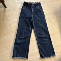 アズールバイマウジー デニム ジーンズ ワイドパンツ インディゴ S