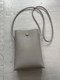 オペーク スマホショルダーバッグ グレー