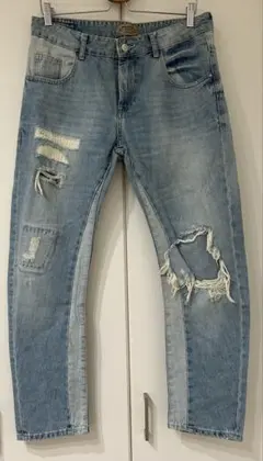 ZARA BASIC DENIM Z1975 ダメージデニム クラッシュ