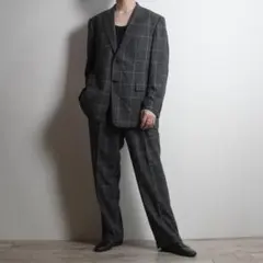 BURBERRY LONDON 格子柄シングルセットスーツ グレー/TW30 - メルカリ