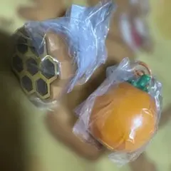 どうぶつの森 フルーツキーホルダーコレクション 2点セット 蜂の巣 オレンジ