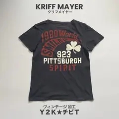 Y2K チビT クリフメイヤー アメカジ ヴィンテージ加工 Tシャツ 2のサムネイル