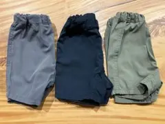 ハーフパンツ 3点セット (カーキ・ネイビー・グレー)