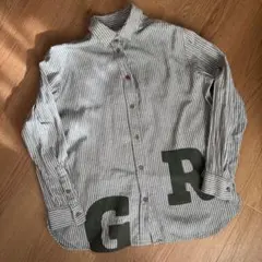 ☆Give Re Collection☆暖か微起毛ロゴプリントシャツ