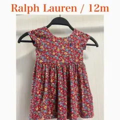 Ralph Lauren 花柄　ワンピース 12m 赤