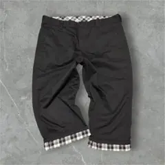 90s vintage チェック クロップドパンツ メンズ ブラックのサムネイル