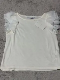 新品 タグ付き MERCURYDUO フリル袖 Tシャツ ホワイト Fのサムネイル