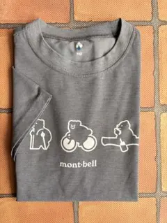 メ*ル様 mont-bell クマイラスト Tシャツ 150