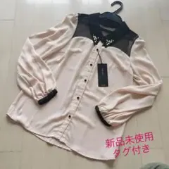 値下げ！新品タグ付INGNIイングのレースハートボタンシャツブラウス☆セシル