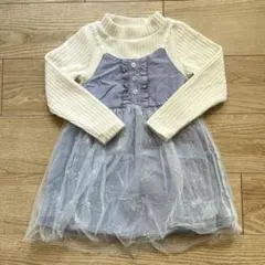 110 チュール付きワンピース