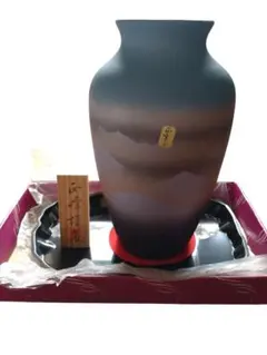 巨峰謹製　あけぼの亀型台付花瓶