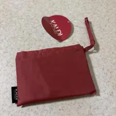 新品KALDI エコバッグ スモーキーピンク　オンライン限定