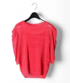 新品未使用　グレースコンチネンタル　シアーラメニットトップ36