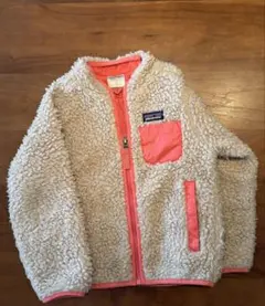 【美品】Patagonia キッズ レトロX ジャケット 3T 95 コーラル