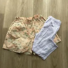 PAUL & JOE 花柄ハーフパンツとレギンスセット 140