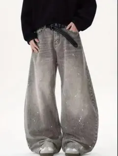 g.e.e.k ワイドブラックデニム