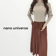 NANO universe ナノユニバース ニットドッキング ワンピース　ロング