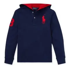 まや様専用【正規品】ラルフローレン ビッグポニー フーディーシャツ ネイビー M