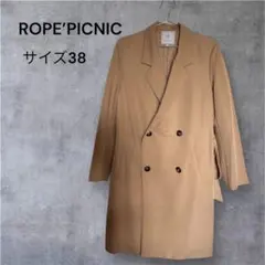 ROPÉ PICNIC ベージュ ダブルブレストチェスターコート　38
