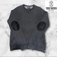 TODD SNYDER トッドスナイダー エルボーパッチクルーネックスウェットのサムネイル