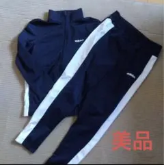 ★美品　adidas ジャージセット M 黒/白