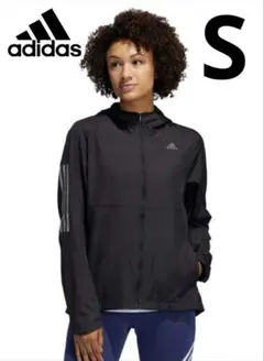 新品‼️adidas ウィンドブレーカー　ランニング　　黒　Sサイズ