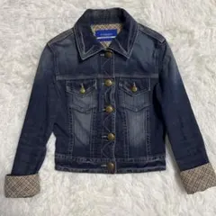 バーバリー ブルーレーベル Gジャン デニムジャケット ノバチェック ホースロゴ