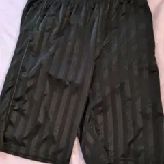 ストライプ柄 黒 ショートパンツ 　5L　試着のみ