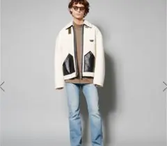 フォーサムワン FORSOMEONE ボア ジャケット 48 白 ホワイト