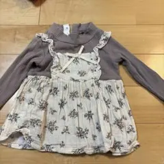 テータテート　フラワープリント トップス 80