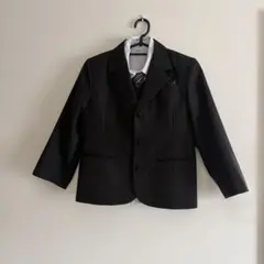 お値下げ 男の子　フォーマルスーツ130黒　５点セット　卒園式　入学式　結婚式
