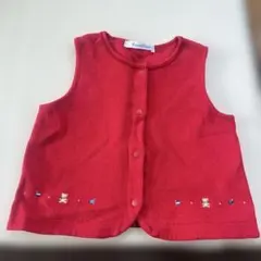 familiar ベビーベスト 赤