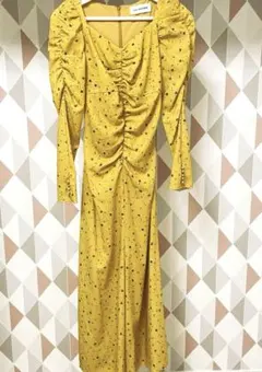 LILY BROWN フラワープリント マキシ丈ワンピース