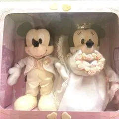 ミッキー&ミニー　ウェディング　ぬいぐるみ