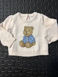 GAP クマ刺繍 ニットセーター 6-12ヶ月