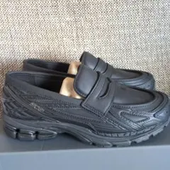 貴重レザーNew Balance U1906LBN ブラック ローファー26.5