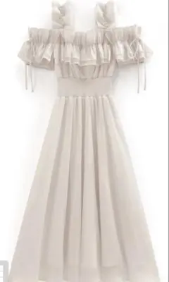 フリルオフショルコルセットワンピース[mb1584]