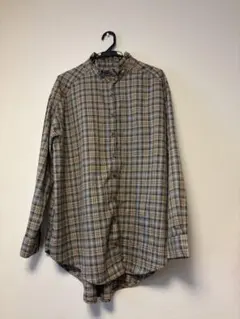 NICE CLAUP ナイスクラップ フリル襟 チェックシャツ ブラウスのサムネイル