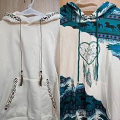 フード付き パーカー エスニック