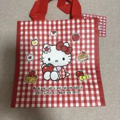 韓国　サンリオ　アップルカフェ　ハローキティ　エコバッグ