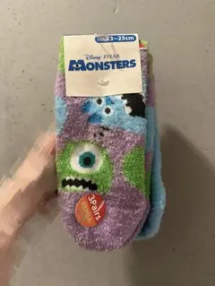 Disney Pixar Monsters ソックス 3足セット 23-25cm