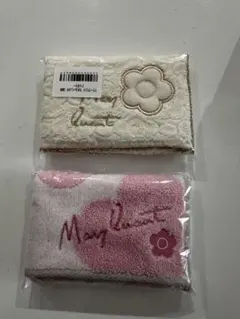 Mary Quant 花柄タオルハンカチ 2枚セット新品未開封