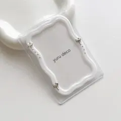 レジンデコ 硬質ケース トレカケース B8 推し活 うねうね 白 ホワイト