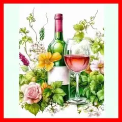 クロスステッチキット 11CT 刺繍キット 刺繍道具 刺繍ワインと花 ワイン