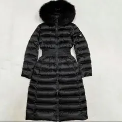 美品PRADA ファー ロング ダウンコート ブラック36 プラダ 29E364