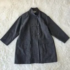 DONNE DROIT ウールコート グレー 日本製 S