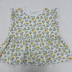 サマンサモスモスラーゴム　花柄Tシャツ　120のサムネイル