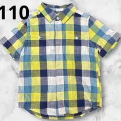 babyGap 半袖チェックシャツ 110 男の子半袖シャツ
