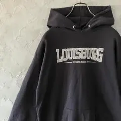 人気カラー　ヴィンテージ　パーカー　プルオーバー　ビッグプリント　黒　M IW4