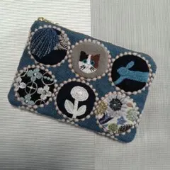 ミナペルホネン　ハンドメイド　パッチ　16cm　ポーチ　❨確認用❩　①　5個 ミナペルホネン ハンドメイド パッチ 16cm ポーチ ❨確認用❩ ①